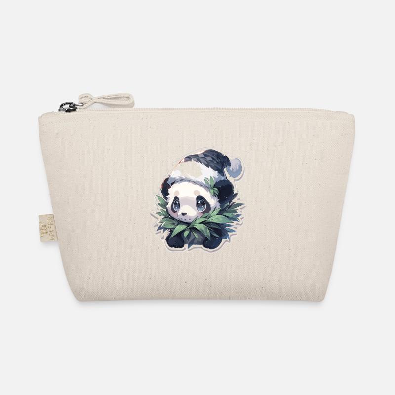 Panda Weihnachten Panda Pandas Panda Weihnachten Bio-Täschchen