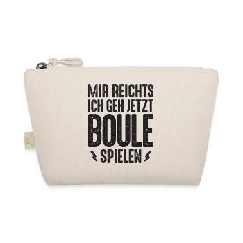 Mir reichts ich geh jetzt Boule spielen Petanque - Bio-Täschchen - Natur - Vorne