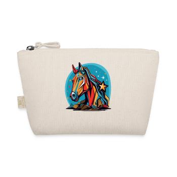 Stars and a colorful horse - Organic Pouch - nature - Front