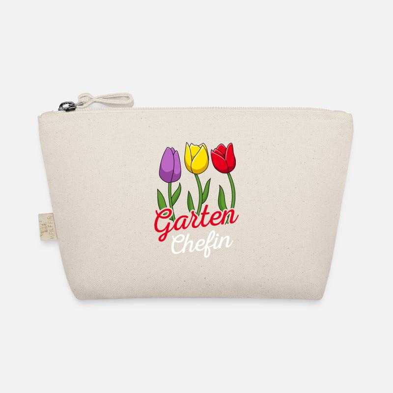 Garten Chefin Gartenarbeit Gärtnerin Tulpe - Bio-Täschchen - Natur