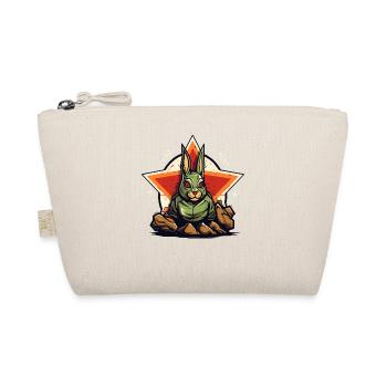Some rocks and a green star hare - Organic Pouch - nature - Front
