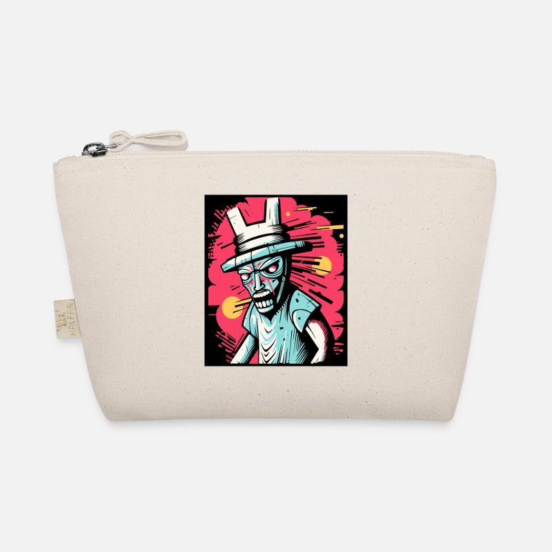 Abstract Angry Bunny Man Art Graffiti Organic Pouch