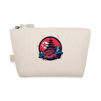 Stars, mountains and a Japanese temple - Organic Pouch - nature - Front