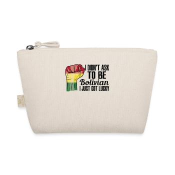 Bolivian Pride Bolivia Flag Grown Bolivian Roots - Organic Pouch - nature - Front