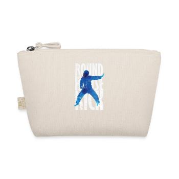 Round House Kick Kickboxing Taekwondo - Organic Pouch - nature - Front