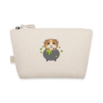 Cochon d’Inde Chaudron de Sorcière Joyeux Halloween - Trousse biologique - nature - Devant