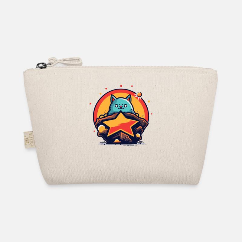 Brave and bold cat Organic Pouch