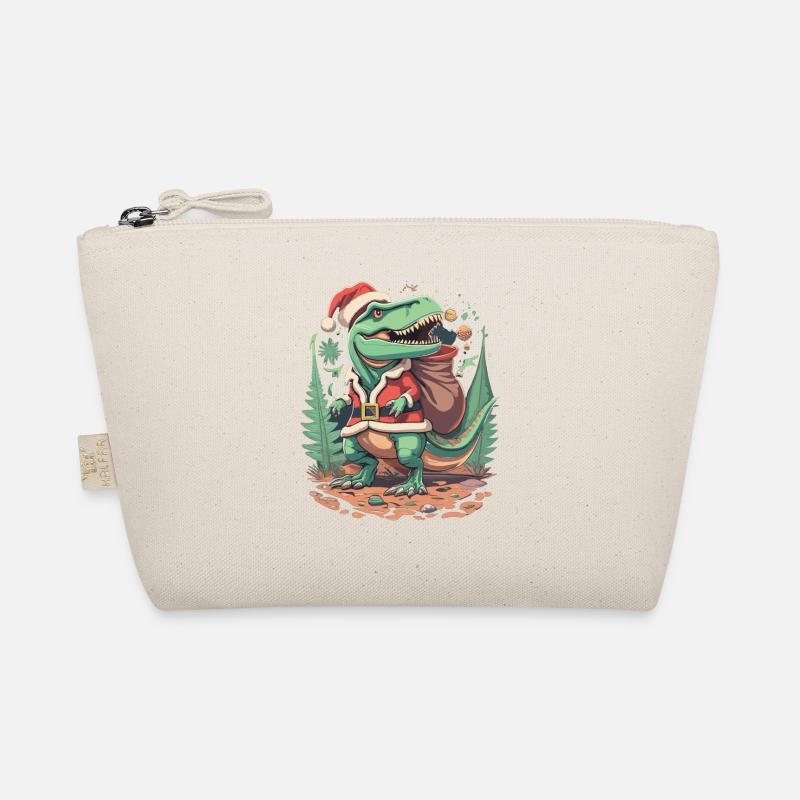 Dinosaurier Trex Weihnachten Bio-Täschchen