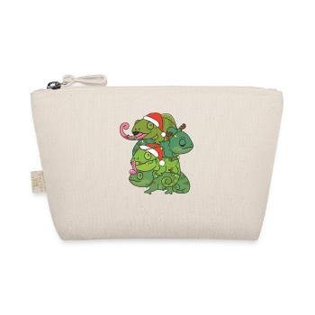 Chameleon Christmas Tree Christmas Animals - Organic Pouch - nature - Front