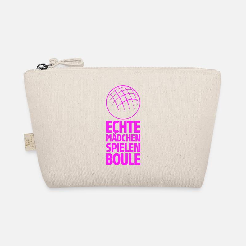 Echte Mädchen spielen Boule Bouler Boccia Spiel Bio-Täschchen