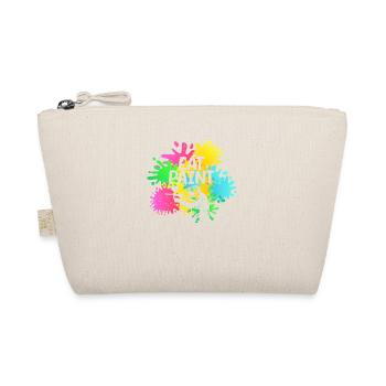 Eat Paint Splatter Funny Paintball Lover - Organic Pouch - nature - Front