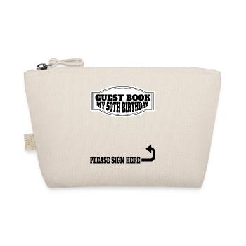 Guestbook 50th birthday 50 years old - Organic Pouch - nature - Front