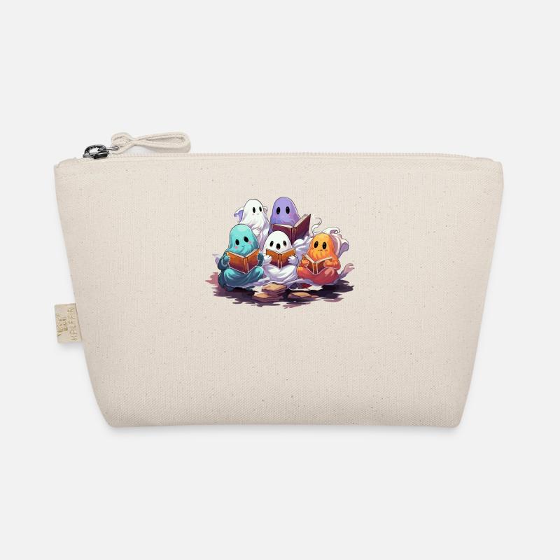 Groovy Read More Books Ghost Cute Funny Organic Pouch