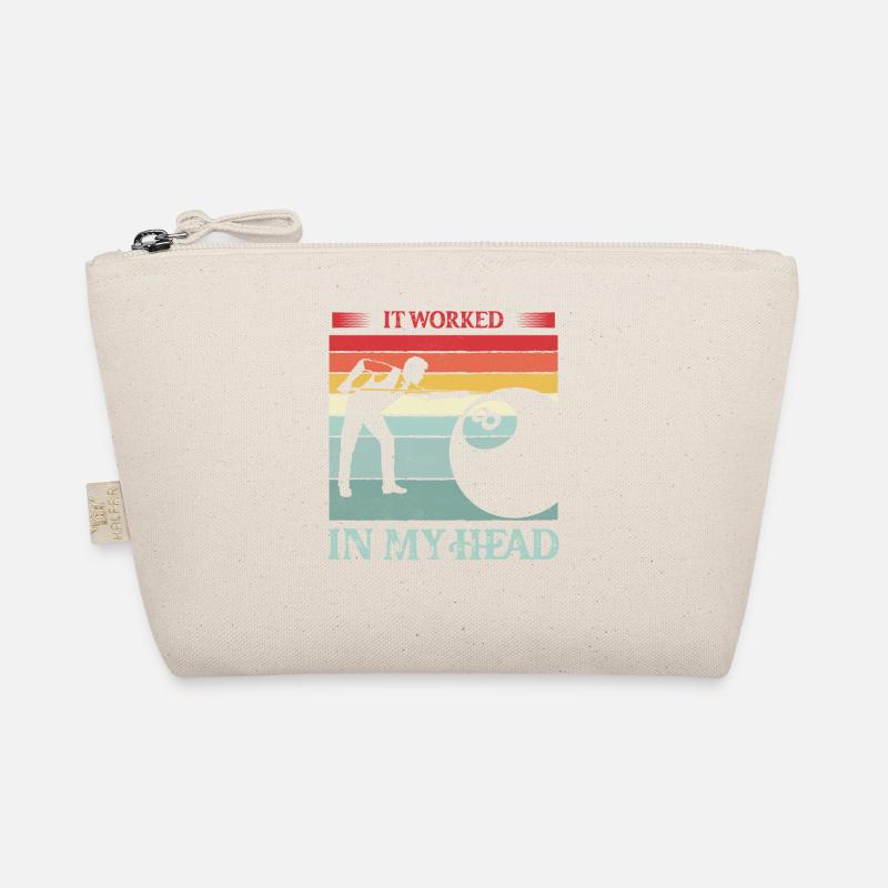 It Worked In My Head Billard Pool Billiard Player Organic Pouch