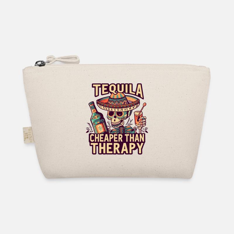 Lustiger Spruch Tequila is Cheaper Than Therapy Bio-Täschchen