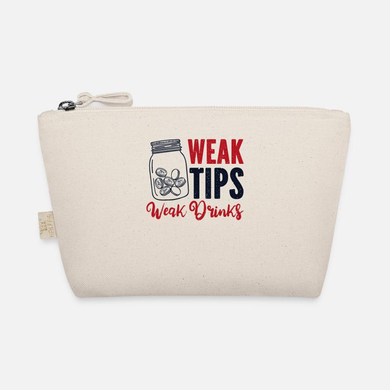 Weak Tips Weak Drinks Barmann Bartender Bio-Täschchen