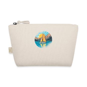 Sailboat Sailing Ship Sailing Yacht Vintage Sailing - Organic Pouch - nature - Front