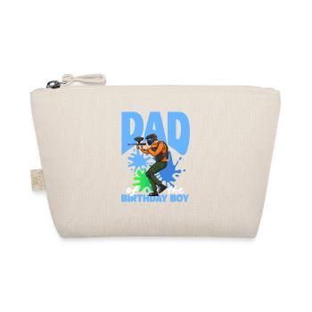 Father of the birthday boy Paintball Sport - Organic Pouch - nature - Front