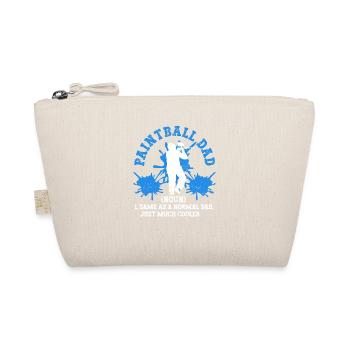 Paintball Dad Definition Funny Paintballing Daddy - Organic Pouch - nature - Front