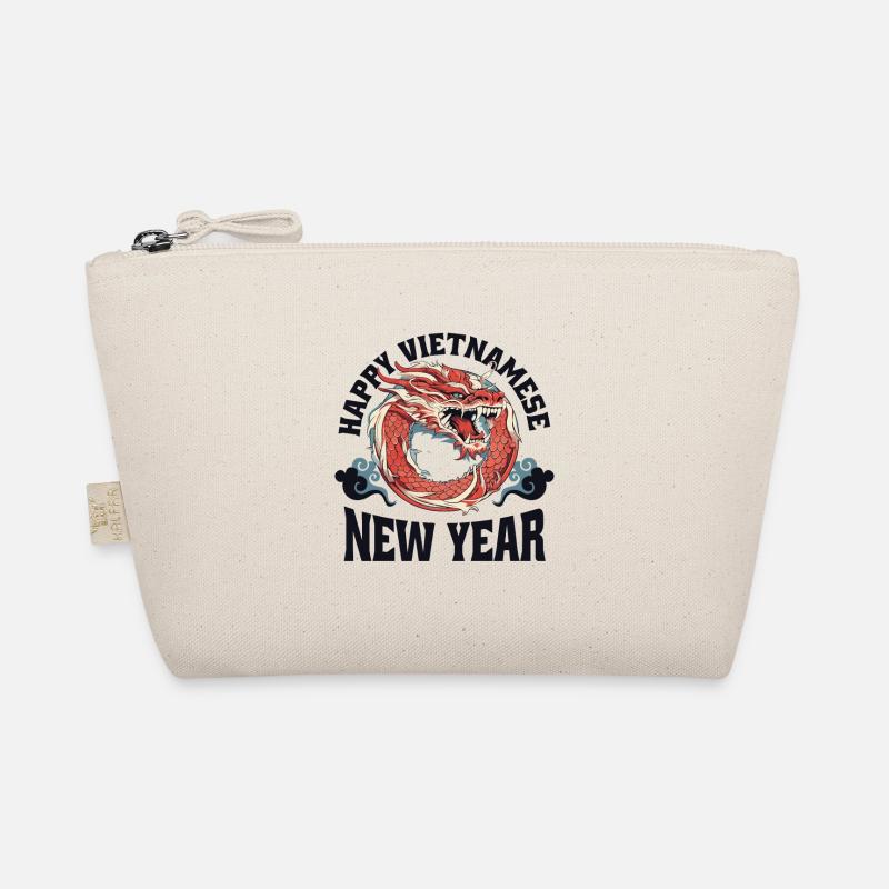 Vietnamesisches Neujahr Drache Vietnam I Geschenk - Bio-Täschchen - Natur