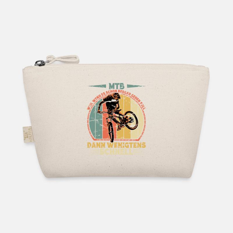 Mountainbike Radfahrer Mountainbiker - Bio-Täschchen - Natur