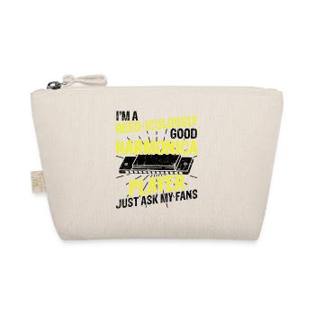 Mundharmonika Instrument und Mundharmonika - Bio-Täschchen - Natur - Vorne