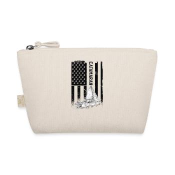 Catamaran boat sailboat sailing sailor - Organic Pouch - nature - Front