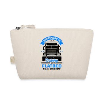 LKW Flachbettmaschine Frachtfahrzeug - Bio-Täschchen - Natur - Vorne