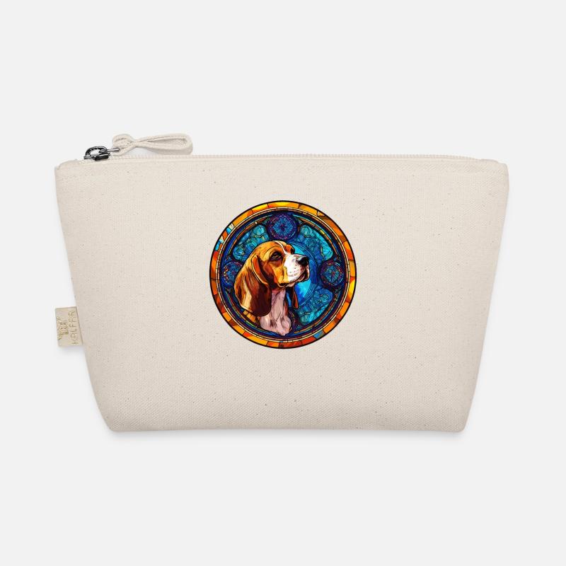 Art du vitrail - Beagle coloré élégant Trousse biologique