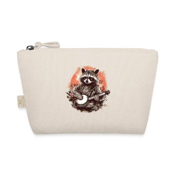 Playful Banjo Raccoon Unique Bluegrass Music - Bio-Täschchen - Natur - Vorne