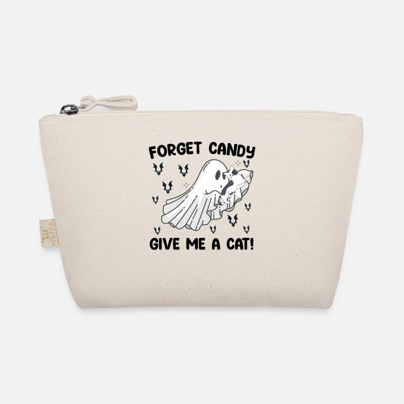Forget Candy Give Me A Cat Halloween Organic Pouch