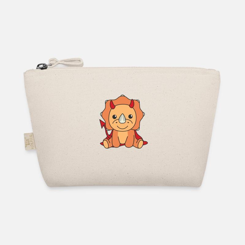 Triceratops Joyeux costume de diable d’Halloween Trousse biologique