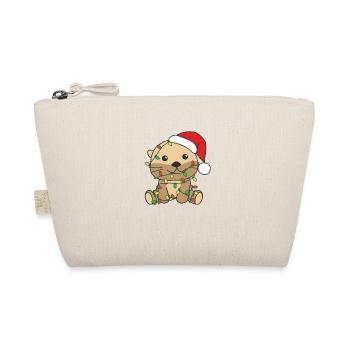 Loutres Noël Hiver Animaux Loutres - Trousse biologique - nature - Devant