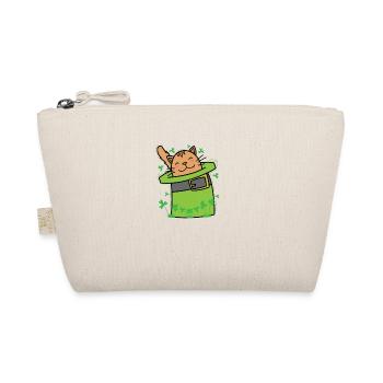 Chat au chapeau vert Fête de la Saint-Patrick - Trousse biologique - nature - Devant