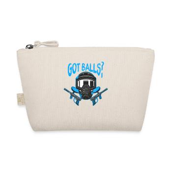 Got Balls Funny Paintball Player Paintballing - Organic Pouch - nature - Front