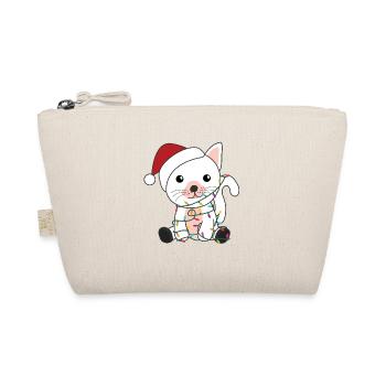 Cat Christmas Snow Winter Animals Cats - Organic Pouch - nature - Front
