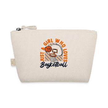 Just A Girl Who Loves Basketball Basketballer - Bio-Täschchen - Natur - Vorne