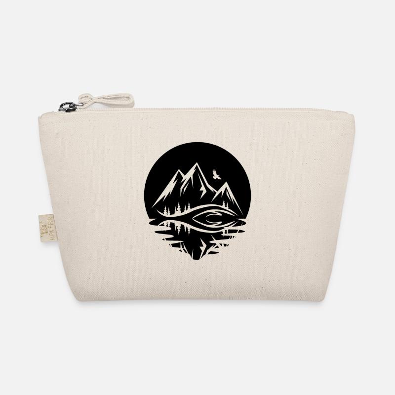 Circle and Reflection - Mountain - Organic Pouch
