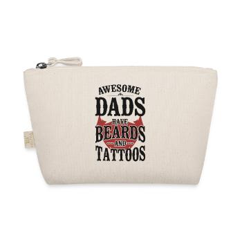 Beard Lover Bearded Man Dad - Organic Pouch - nature - Front