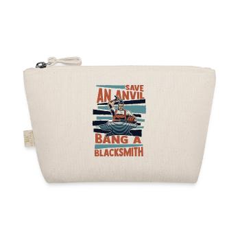 Save An Anvil Bang A Blacksmith Forging - Organic Pouch - nature - Front