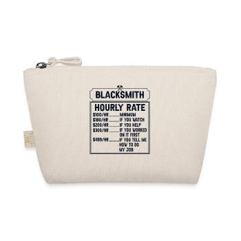 Blacksmith Hourly Rate Blacksmith Forging Schmied - Organic Pouch - nature - Front