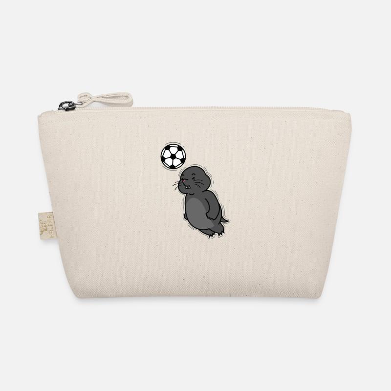 Mole Playing Soccer Animal Earthen Mound Organic Pouch