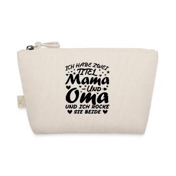 Ich Habe Zwei Titel Mama Und Oma - Bio-Täschchen - Natur - Vorne