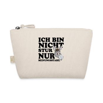 Ich Bin Nicht Stur Nur Meinungsstabil - Bio-Täschchen - Natur - Vorne