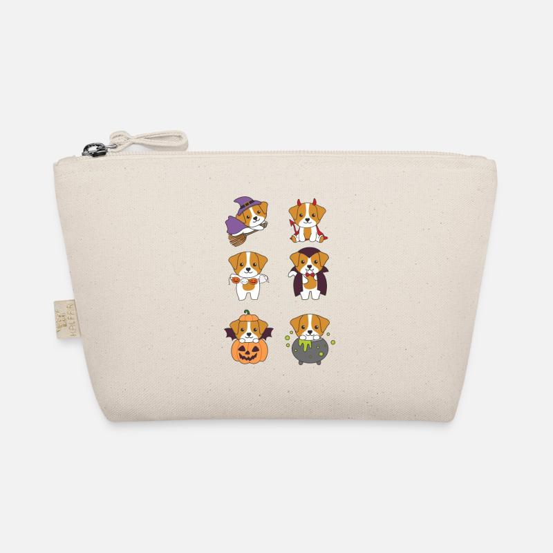 Jack Russell Halloween Devil Pumpkin Vampire Organic Pouch