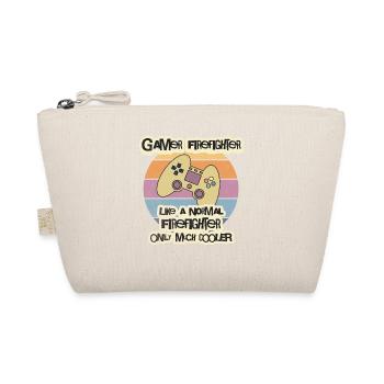 Gamer Feuerwehr T-Shirt, Feuerwehr Geschenk, Firem - Bio-Täschchen - Natur - Vorne
