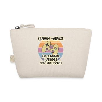 T-shirt de serveuse gamer, T-shirt de serveur, barman - Trousse biologique - nature - Devant