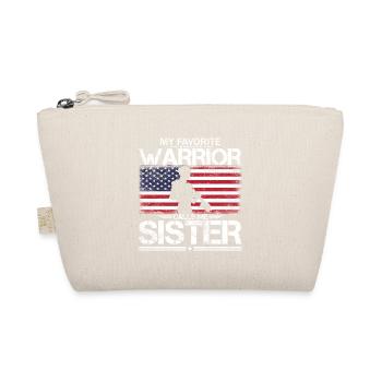 Stolze amerikanische Schwester - Bio-Täschchen - Natur - Vorne
