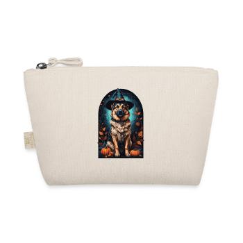 Berger allemand avec chapeau de sorcière Halloween - Trousse biologique - nature - Devant
