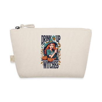 Lustiger Halloween Spruch Drink Up Witches Hexen - Bio-Täschchen - Natur - Vorne